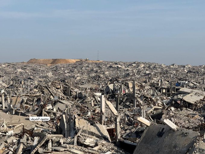 Massive destruction revealed in Gaza Strip neighborhoods