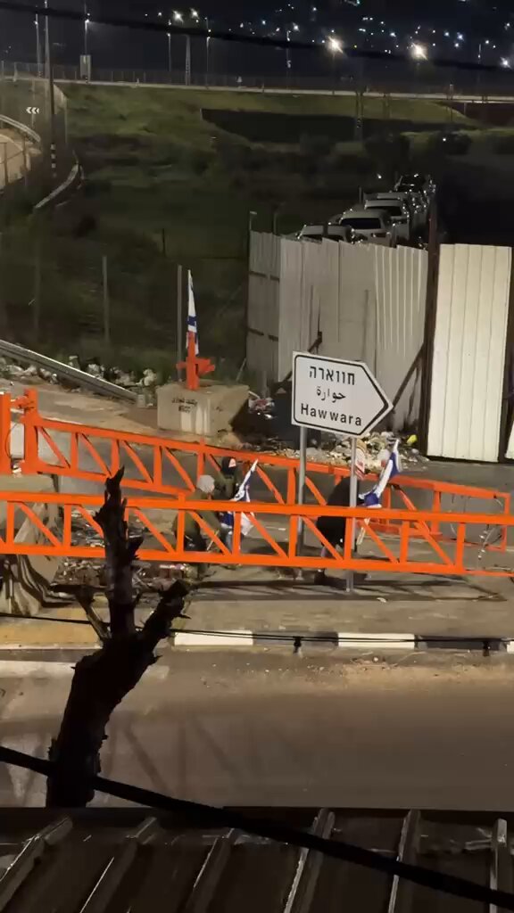 Israeli Settlers Storm Huwwara Town Under Army Protection