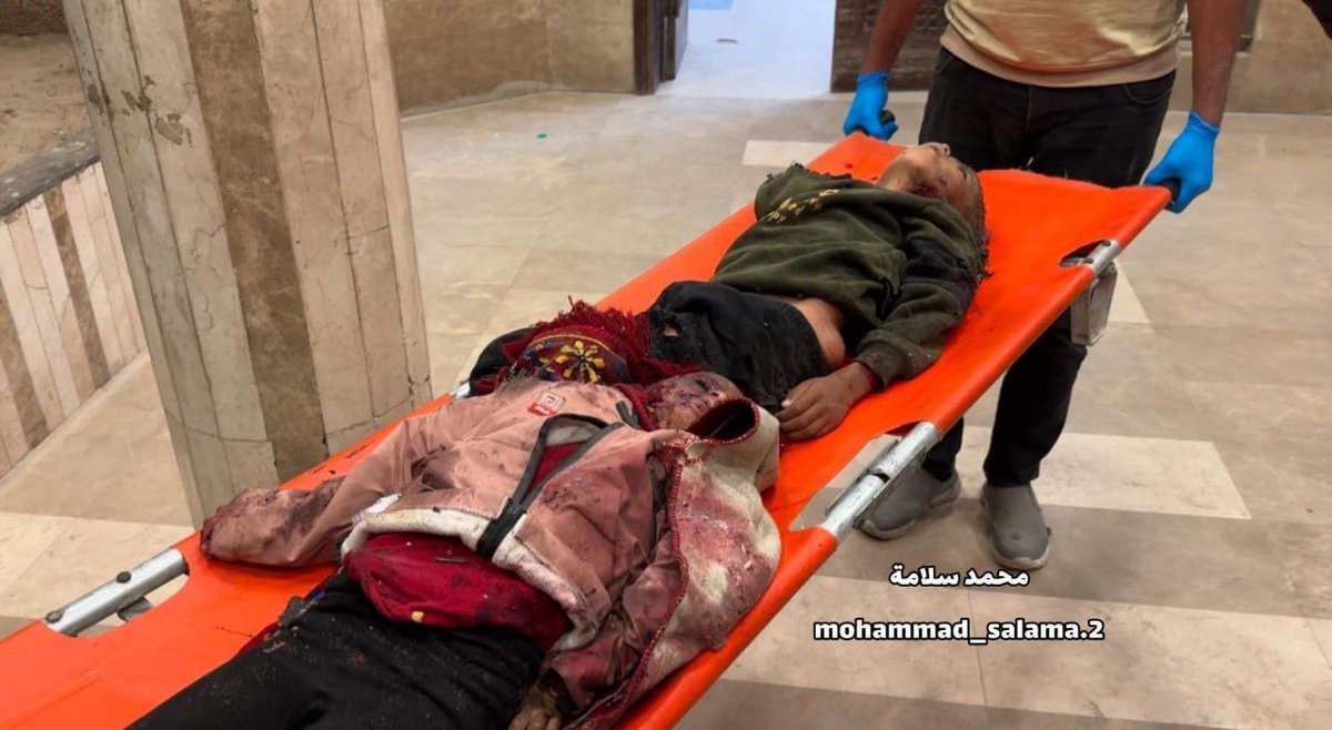 Two Palestinian children killed in Israeli bombing of displaced tent