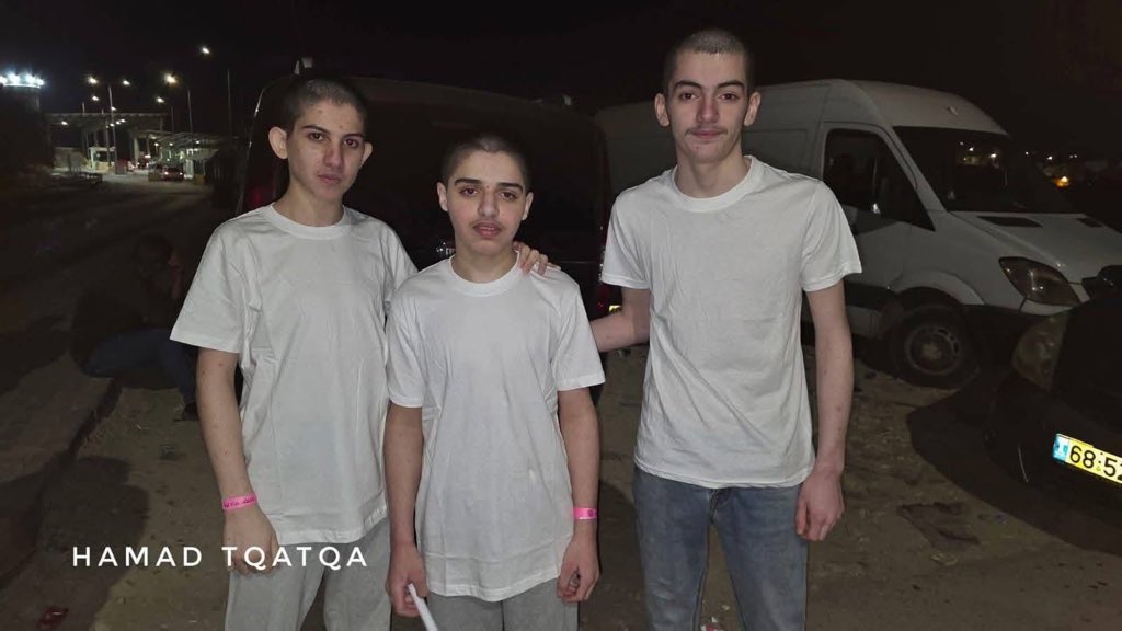 Palestinian Children Released from Israeli Detention in West Bank