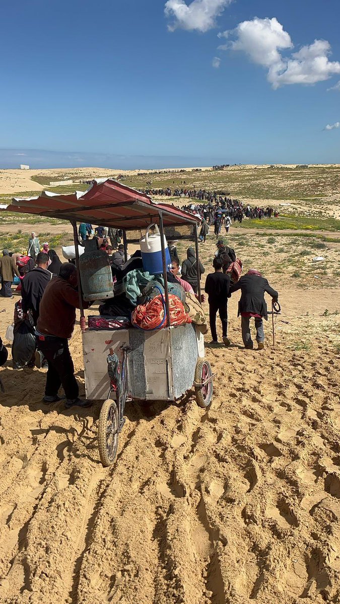 People fleeing Rafah amid Israeli bombing campaign
