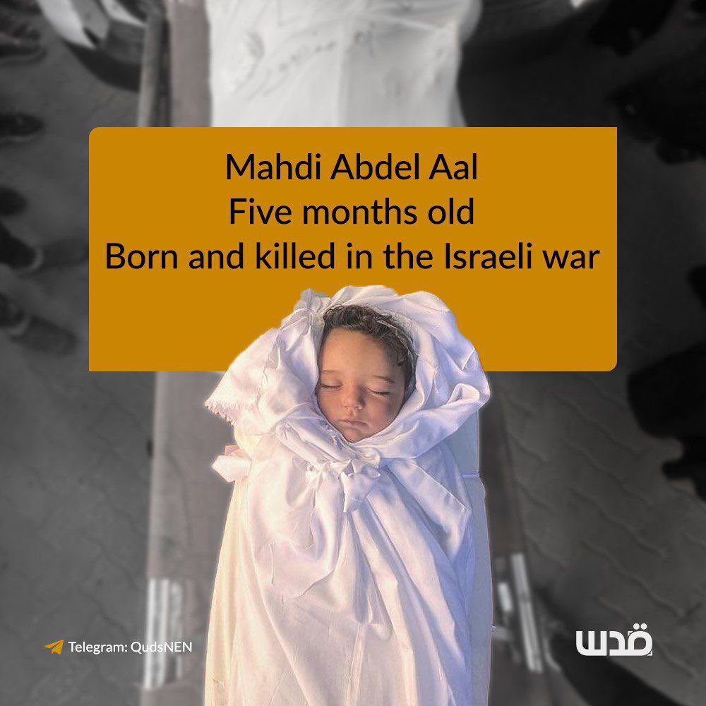 5-month-old baby Mahdi killed in Israeli airstrike on Gaza
