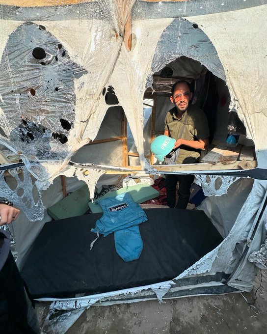 Palestinian Journalist Survives Israeli Strike on Al-Aqsa Hospital Tents