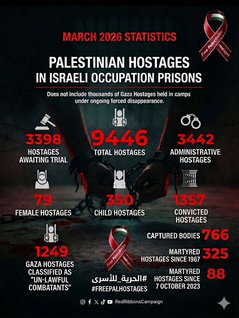 Palestinian Prisoners Statistics and Global Protests for Freedom