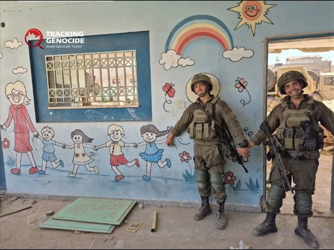 Schools and playgrounds occupied after children expelled to destroyed streets
