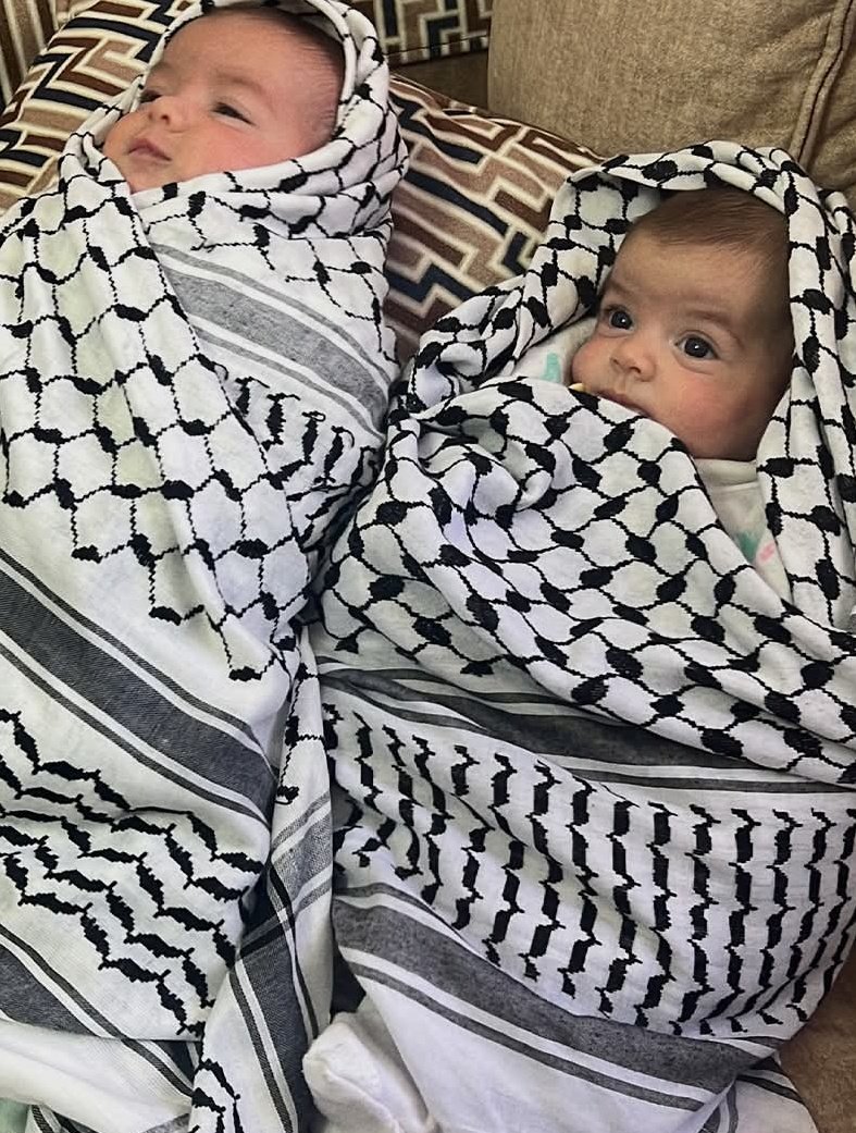 Twin daughters bid farewell to father killed by settlers