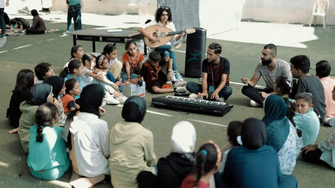 Music brings joy to Gaza children despite war in northern strip