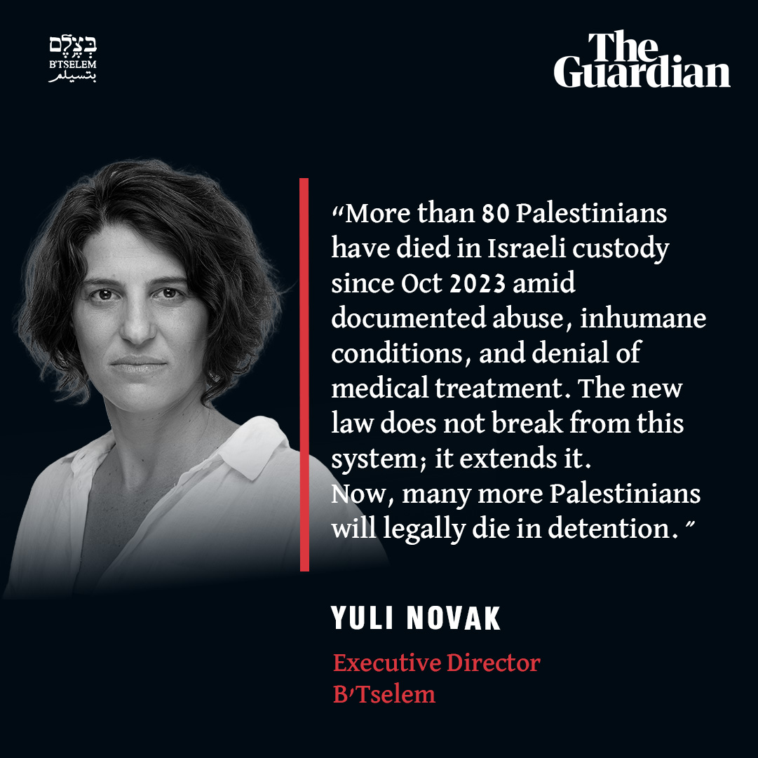 Israel’s Death Penalty Law institutionalizes execution of Palestinians