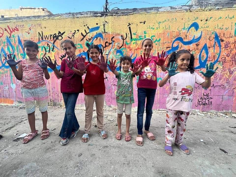 Community Mural Created in Gaza’s Deir al-Balah Camp