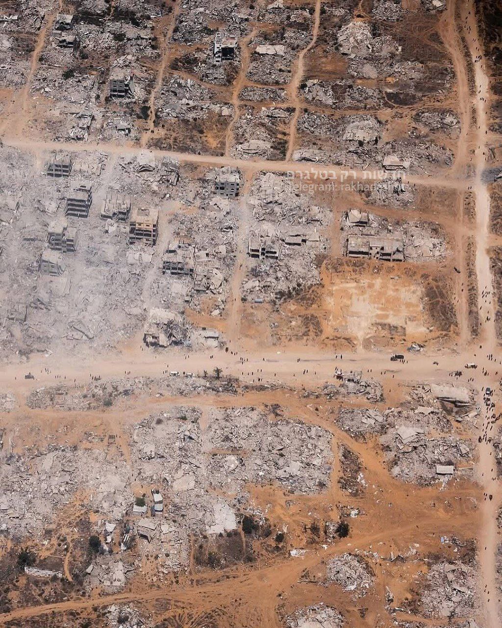 Aerial View of Gaza from Above