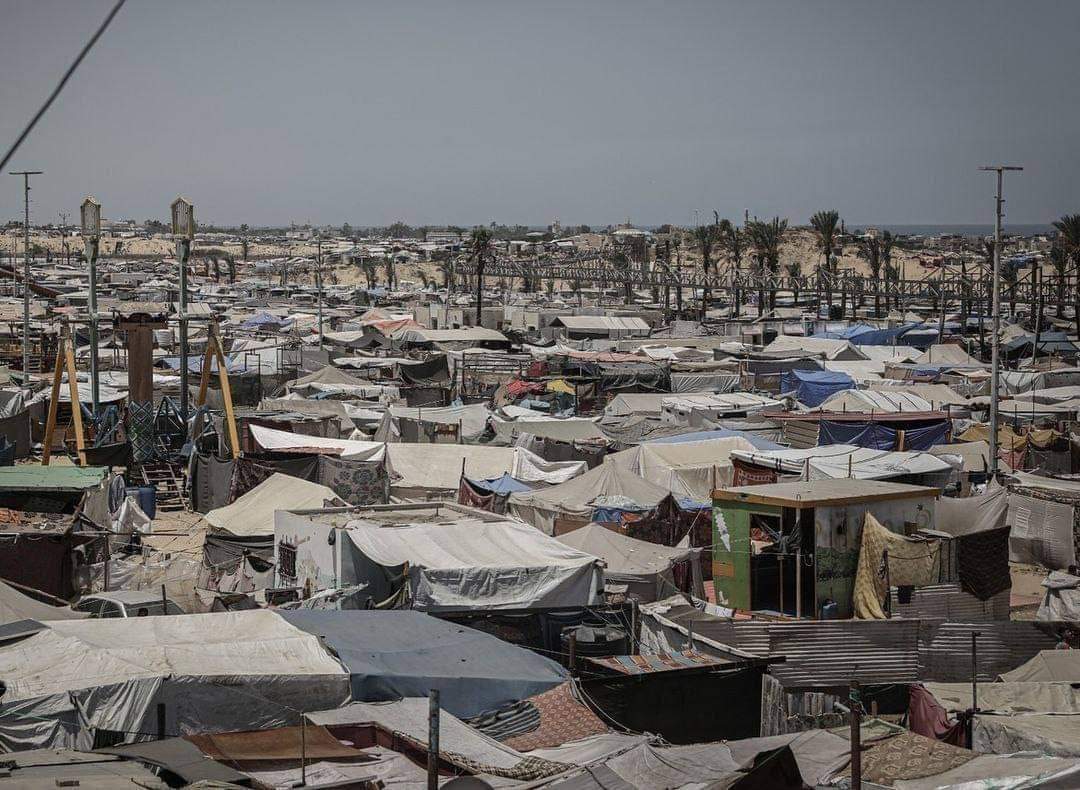 Gaza amusement park converted into displaced persons shelter camp