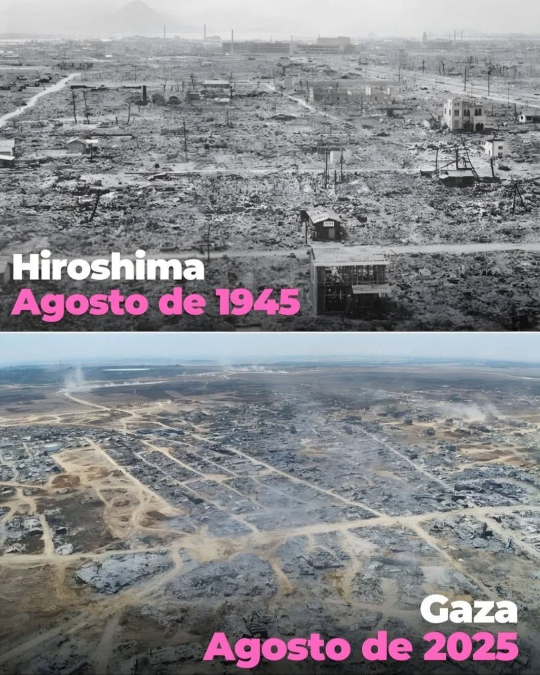 Gaza and Hiroshima Compared as Equal Catastrophes