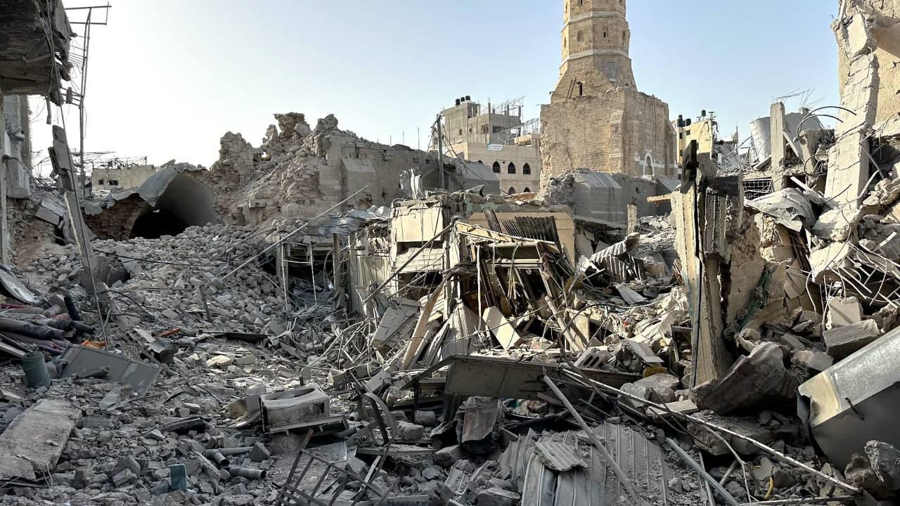 Destruction of ancient Qaisaria gold market in Gaza City