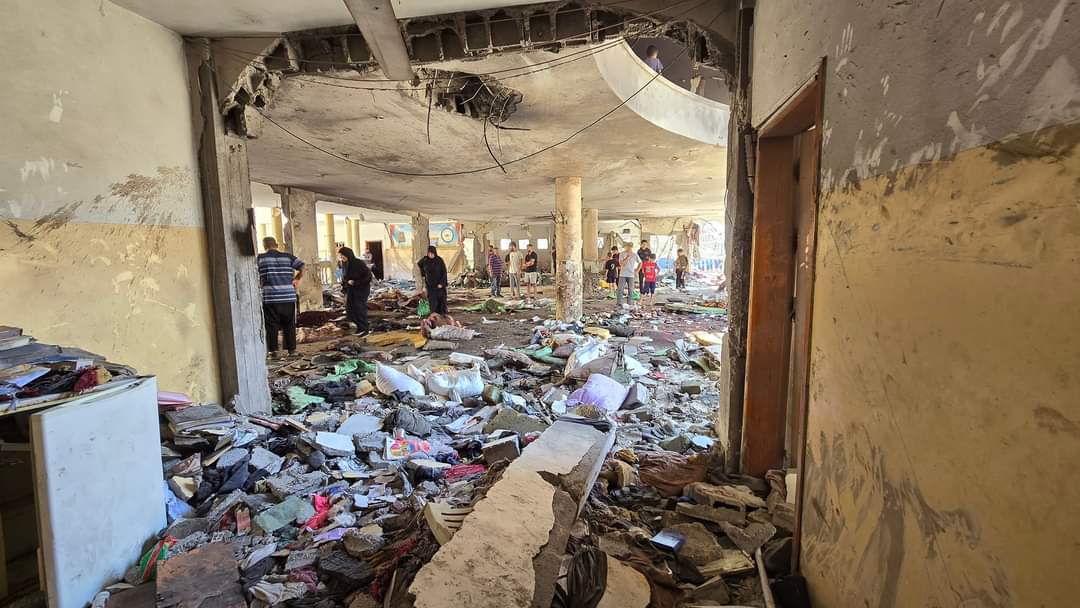 School attack kills over 100 displaced people during dawn prayer in Gaza