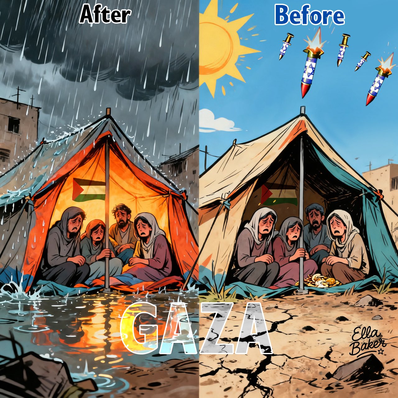 Gaza before and after ongoing genocide visual comparison