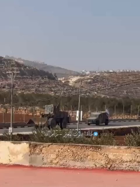 Occupation forces close village entrance, convert house into military barracks