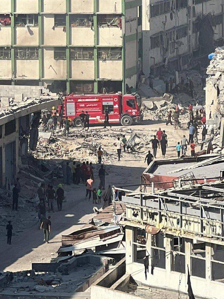 10 Martyrs Killed in School Bombing in Gaza City