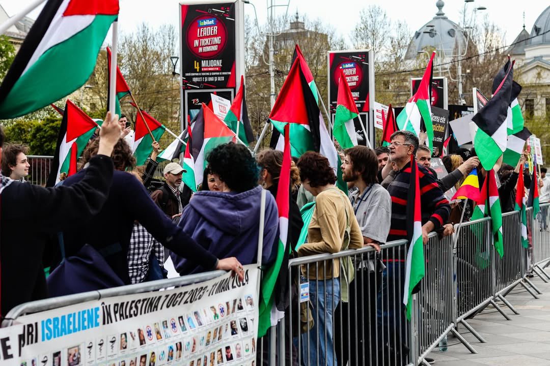 Bucharest Activists Rally for Palestinian Prisoners Facing Execution