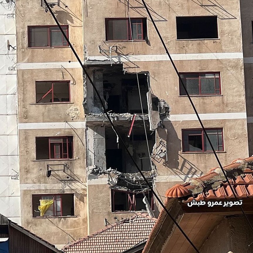 Palestine Red Crescent headquarters damaged by Israeli shelling Khan Younis