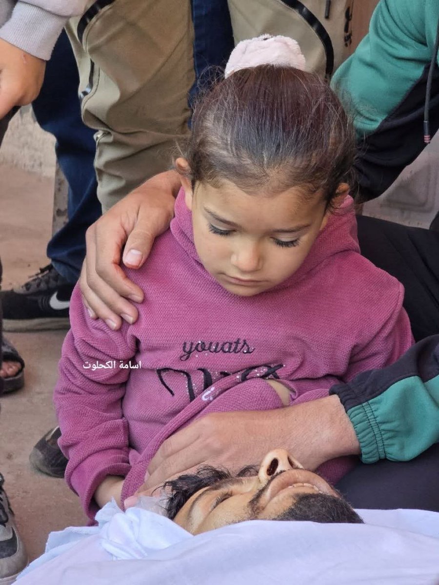 Girl Bids Final Farewell to Father Killed in Israeli Strike