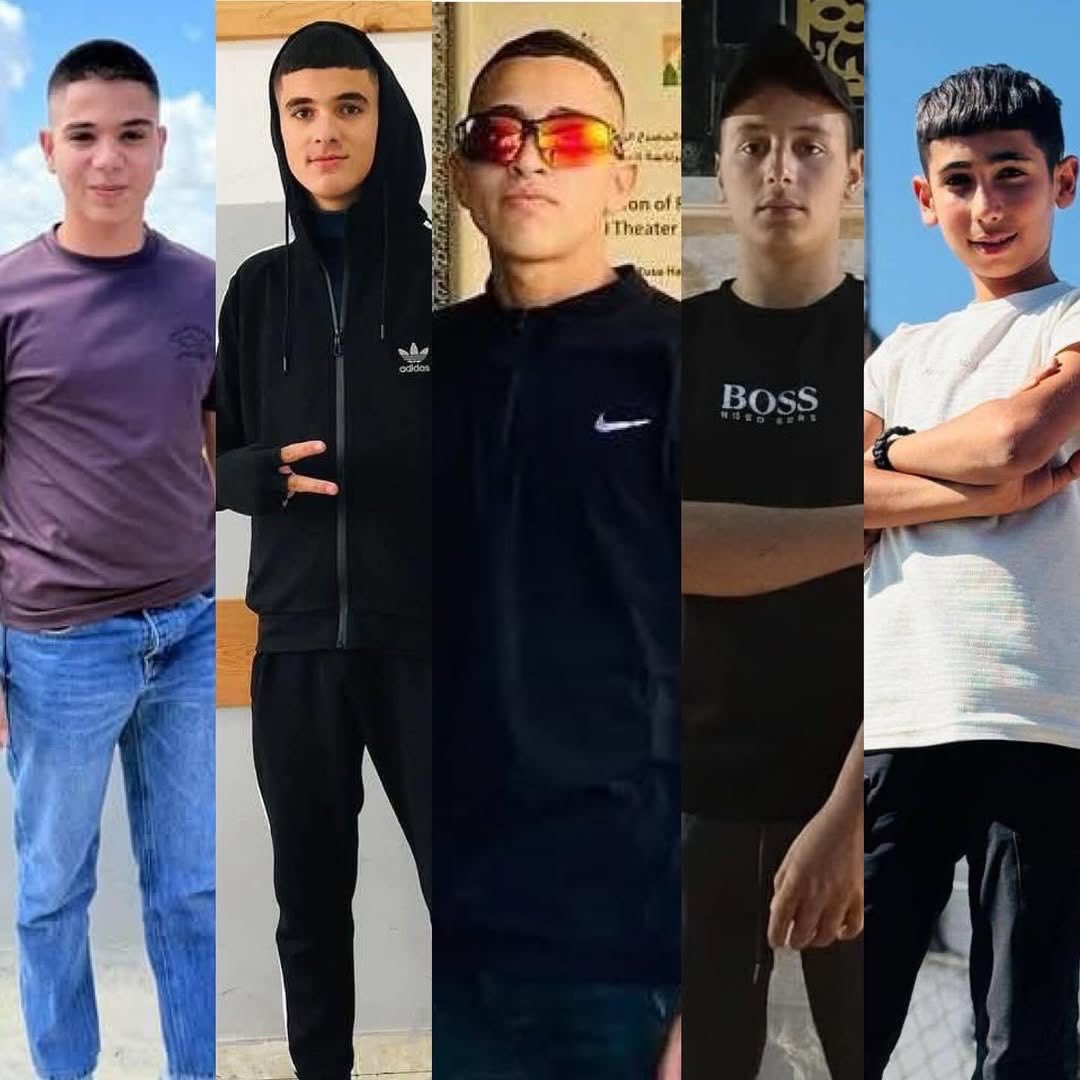 Israeli forces kill five children in West Bank, withhold bodies
