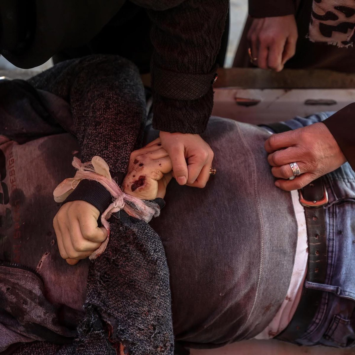 Funeral held for Israeli airstrike victims in Gaza refugee camp