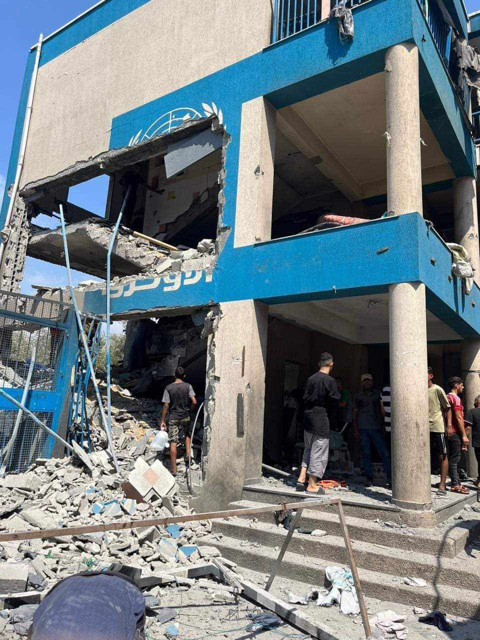 Israeli bombing destroys UNRWA school in Gaza, kills 13