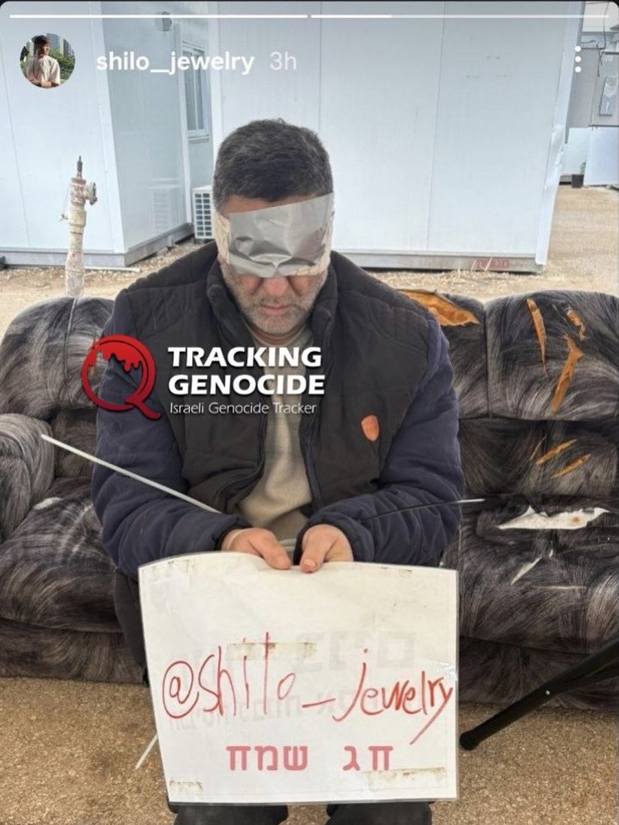 Israeli settler uses abducted Palestinian man for jewelry business advertisement