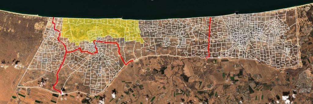 Gaza Strip: 1.5 million Palestinians cramped in 43 km² designated area