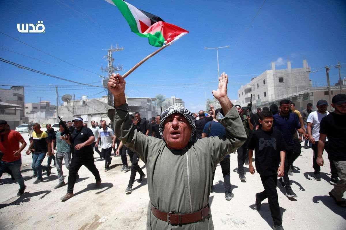 Hundreds attend funeral of four Palestinians killed in Nour Shams camp
