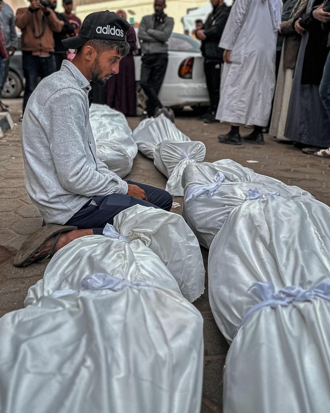 Palestinian youth mourns relatives killed in Rafah airstrike