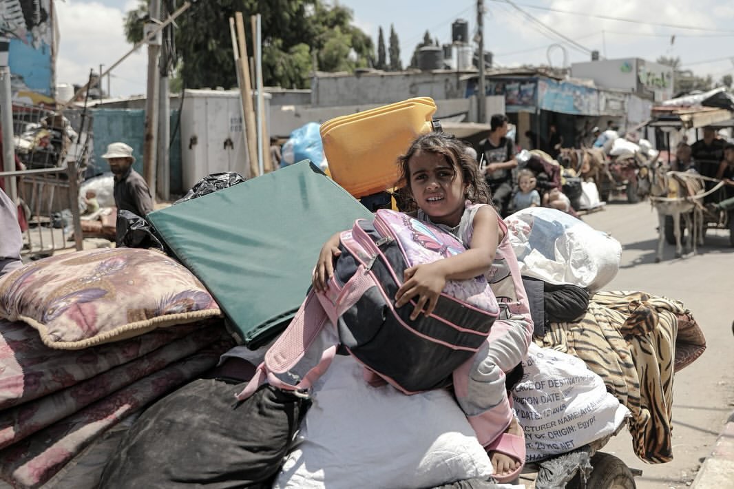 Palestinian Families Forcibly Displaced from Deir Al Balah Gaza