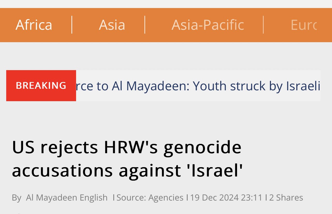 HRW and MSF Evidence of Genocide in Gaza