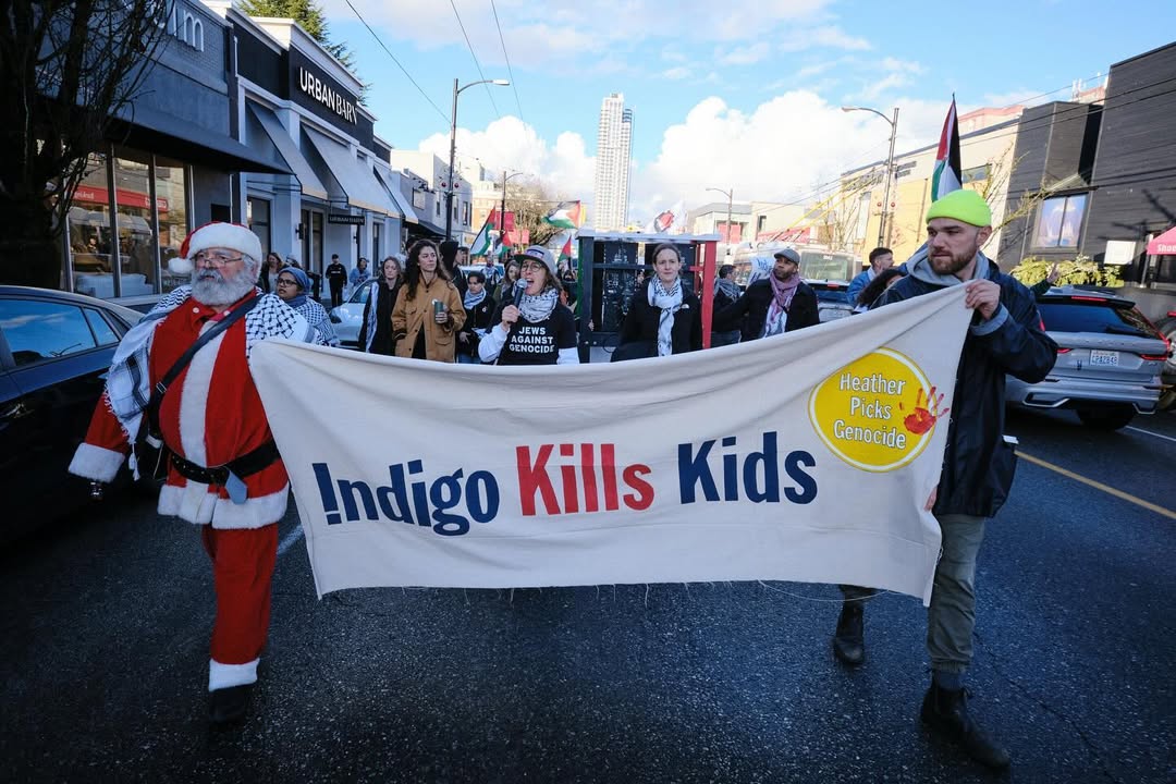 Vancouver Activists Rally Against Indigo and HESEG Foundation