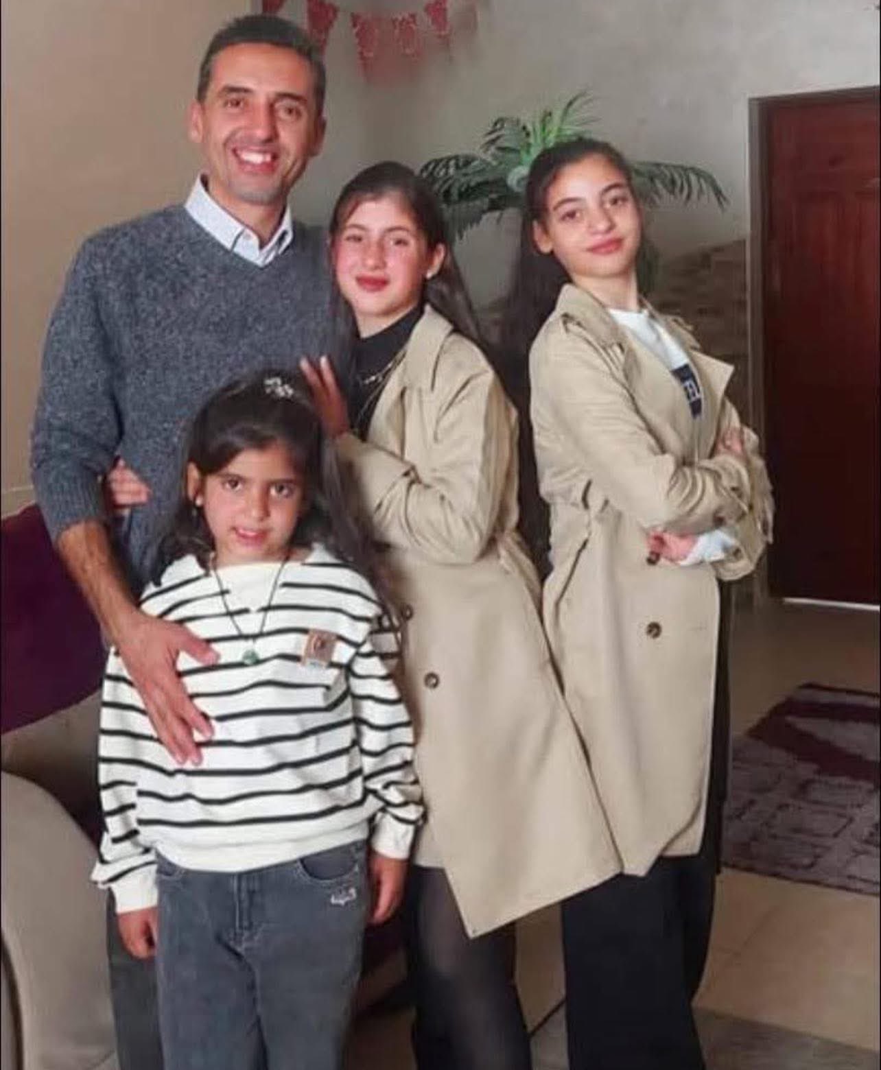 Ahmad Al-Hanawi and daughters killed in Gaza airstrike