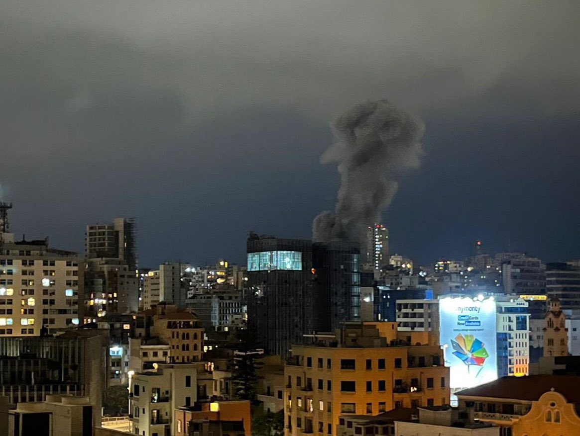 Israel Bombs Civilian Apartments in Beirut Lebanon Capital