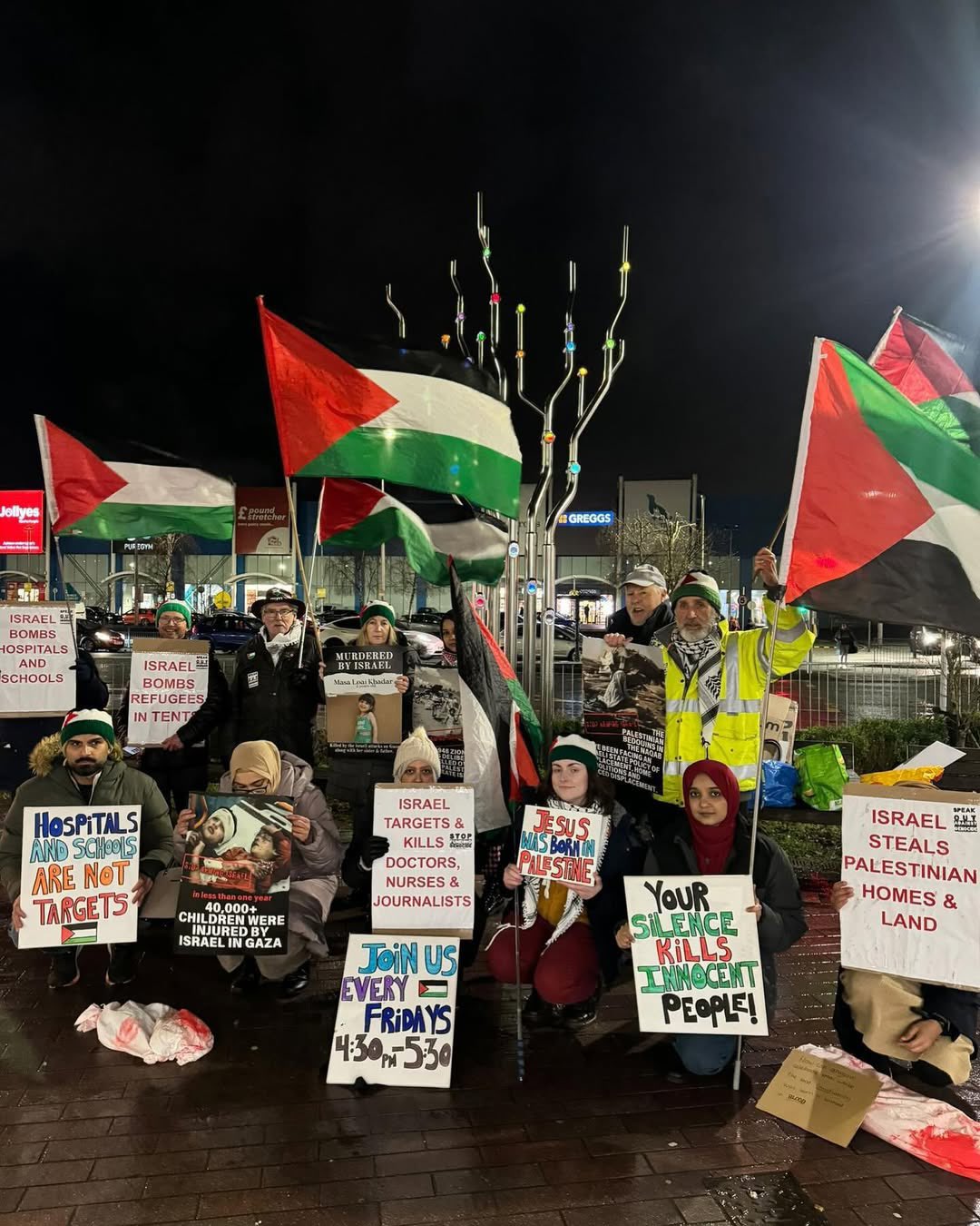 Manchester Activists Protest Israeli Military Action Gaza