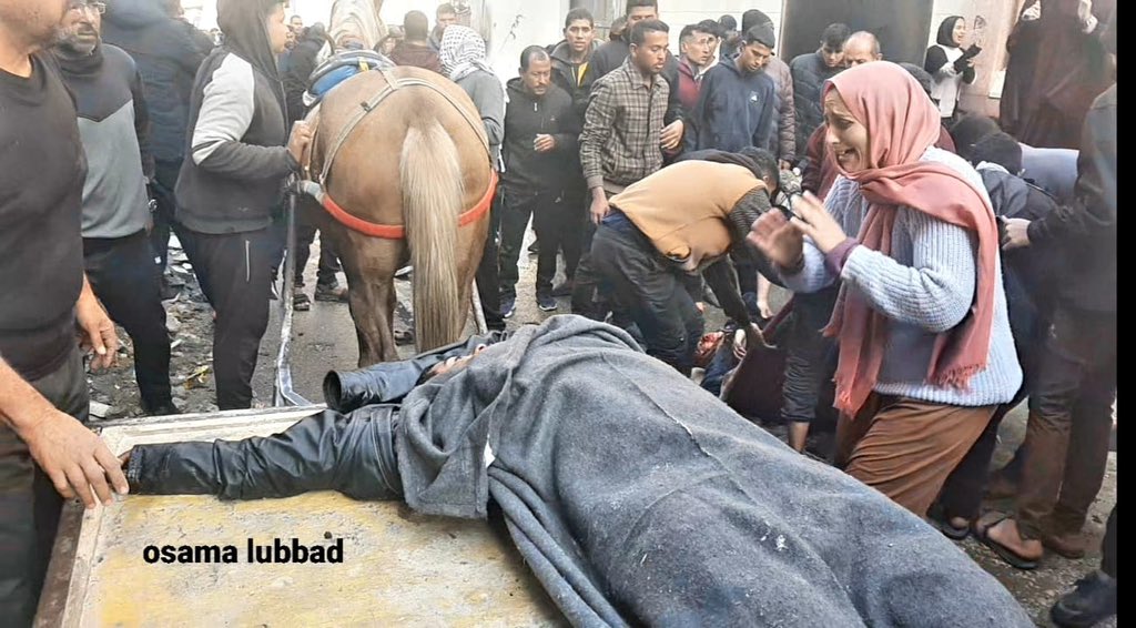 Israeli bombing of Al Jalaa Street kills two injures three