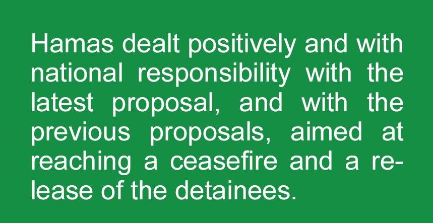 Hamas Denies Blame for Ceasefire Proposal Changes