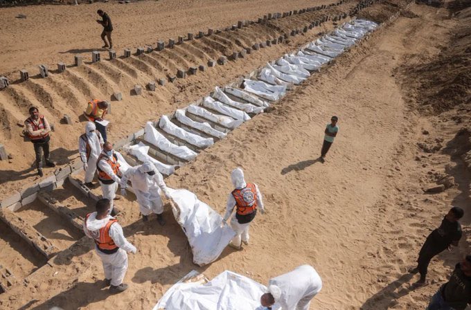 Gaza Mass Grave Scale in Modern History