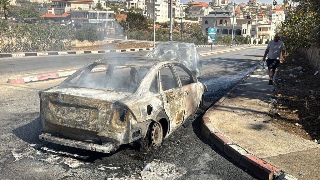 Settlers Attack Palestinian Cars in West Bank Village