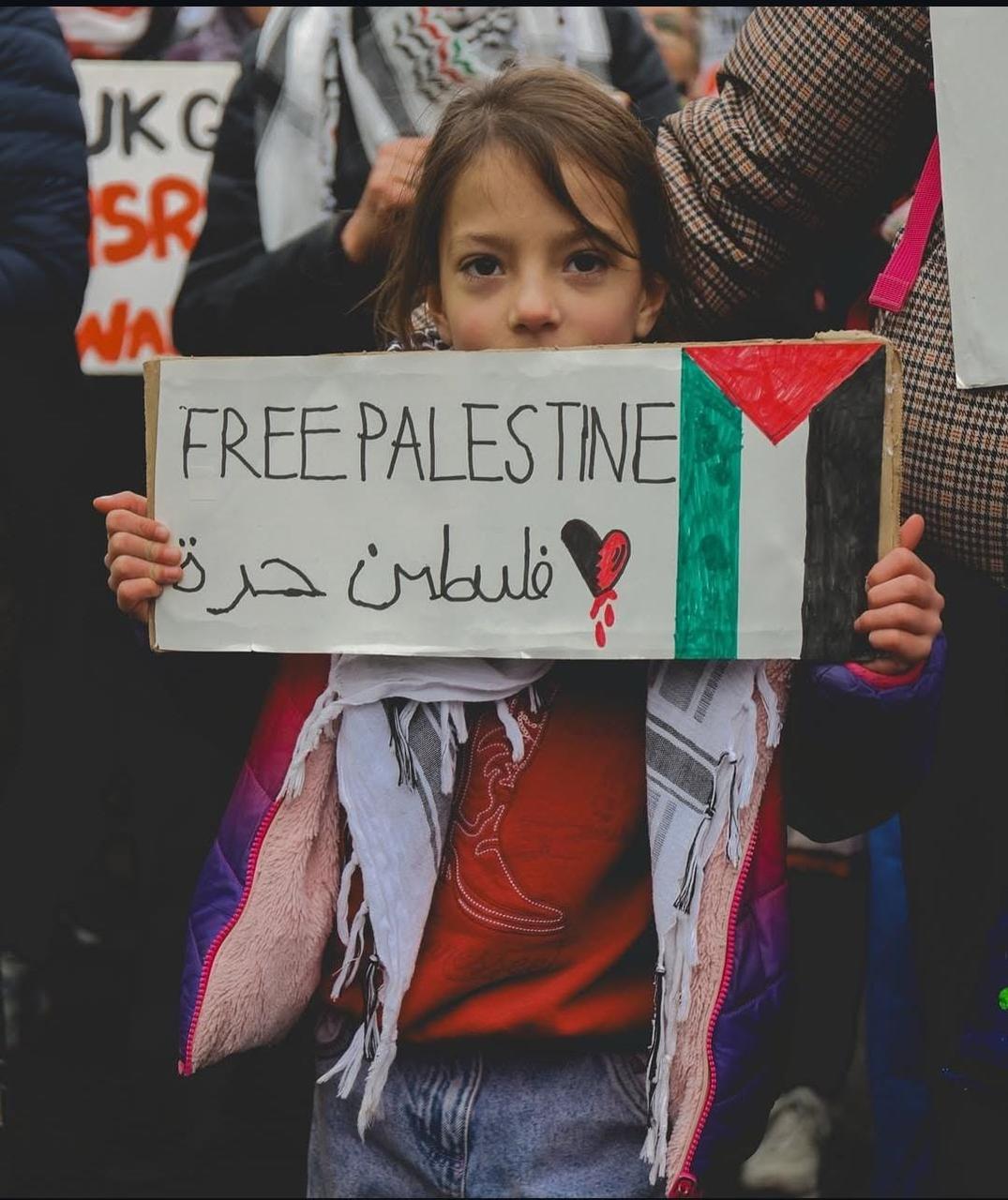 National Palestine Solidarity Protest Banners in London