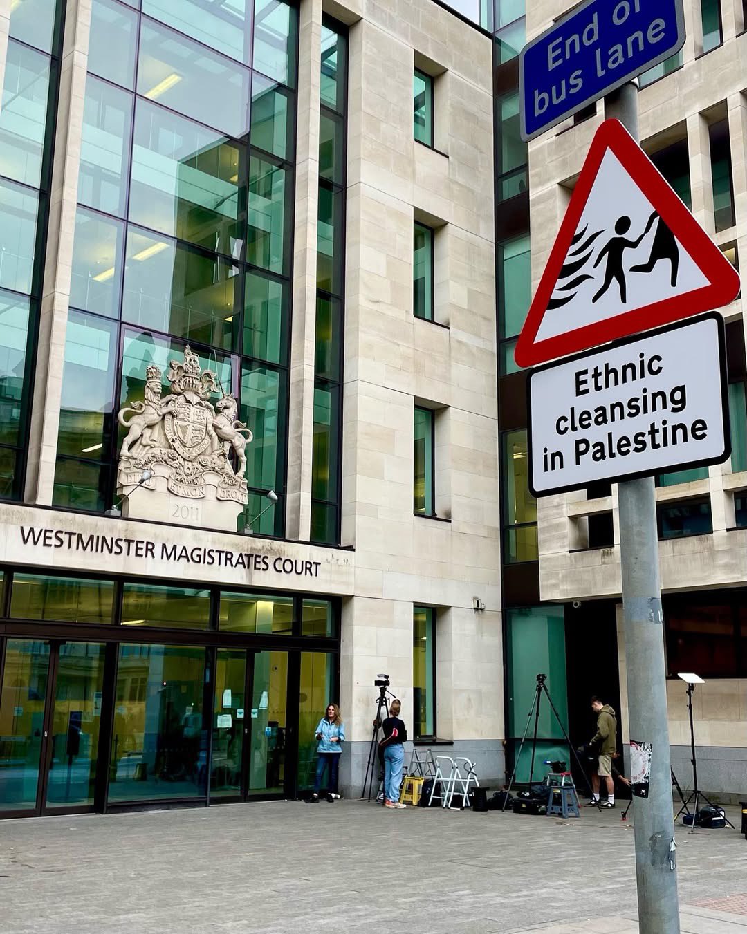 Art Installation Protest at Westminster Over Terrorism Charges