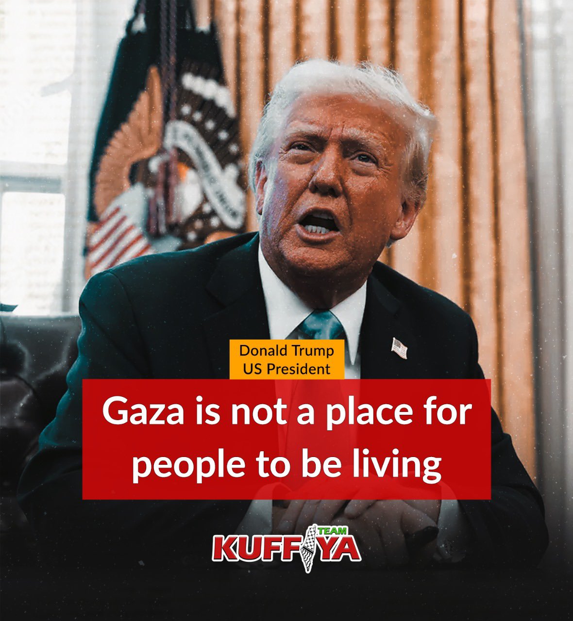 Trump proposes relocating Palestinians from Gaza to new housing