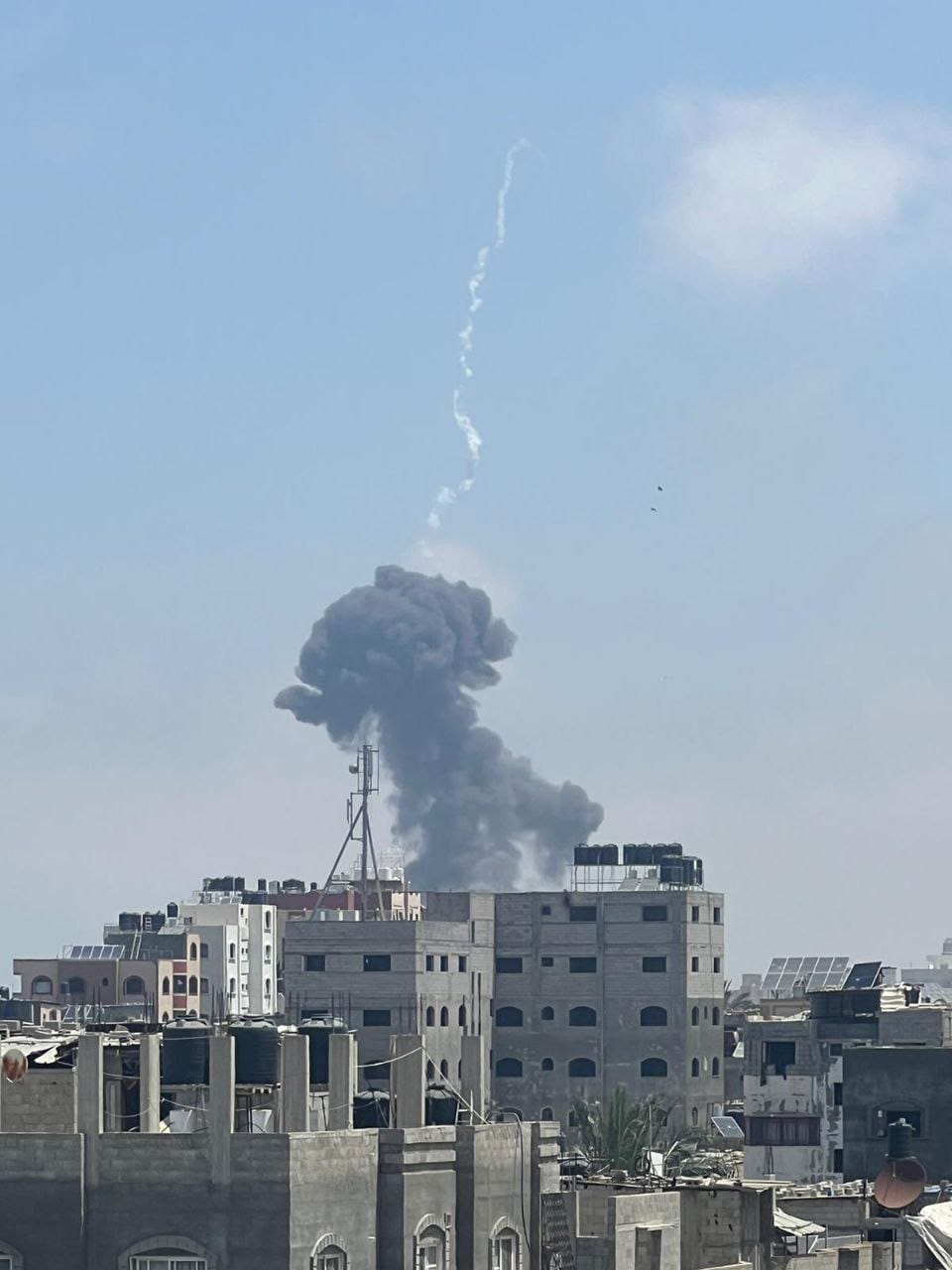 Israeli warplanes conduct air raids on Nuseirat refugee camp Gaza