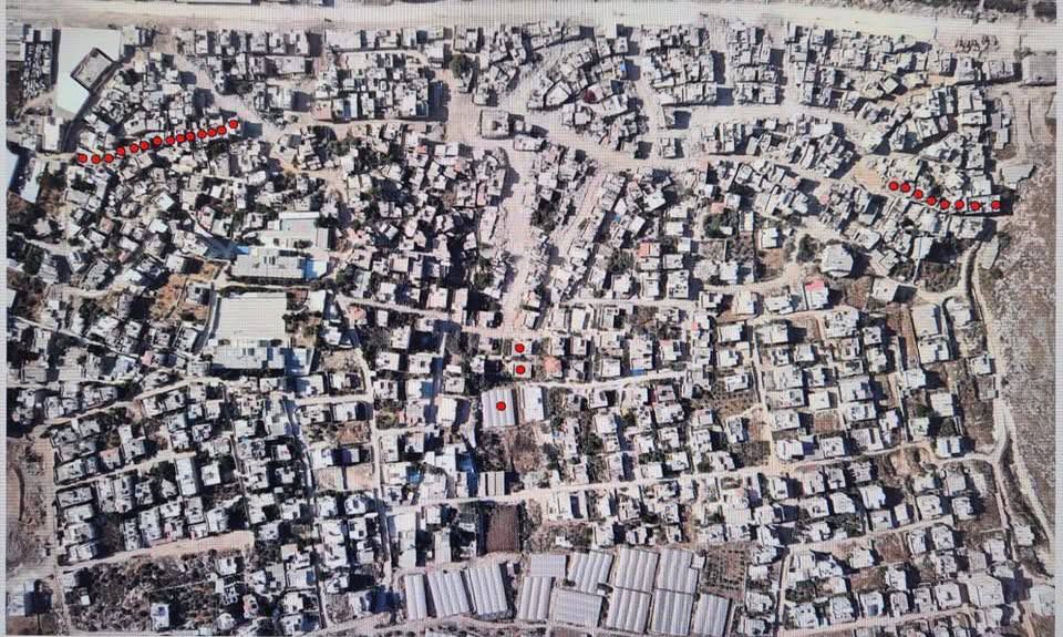 Israeli military decision to demolish 25 buildings in Nur Shams camp