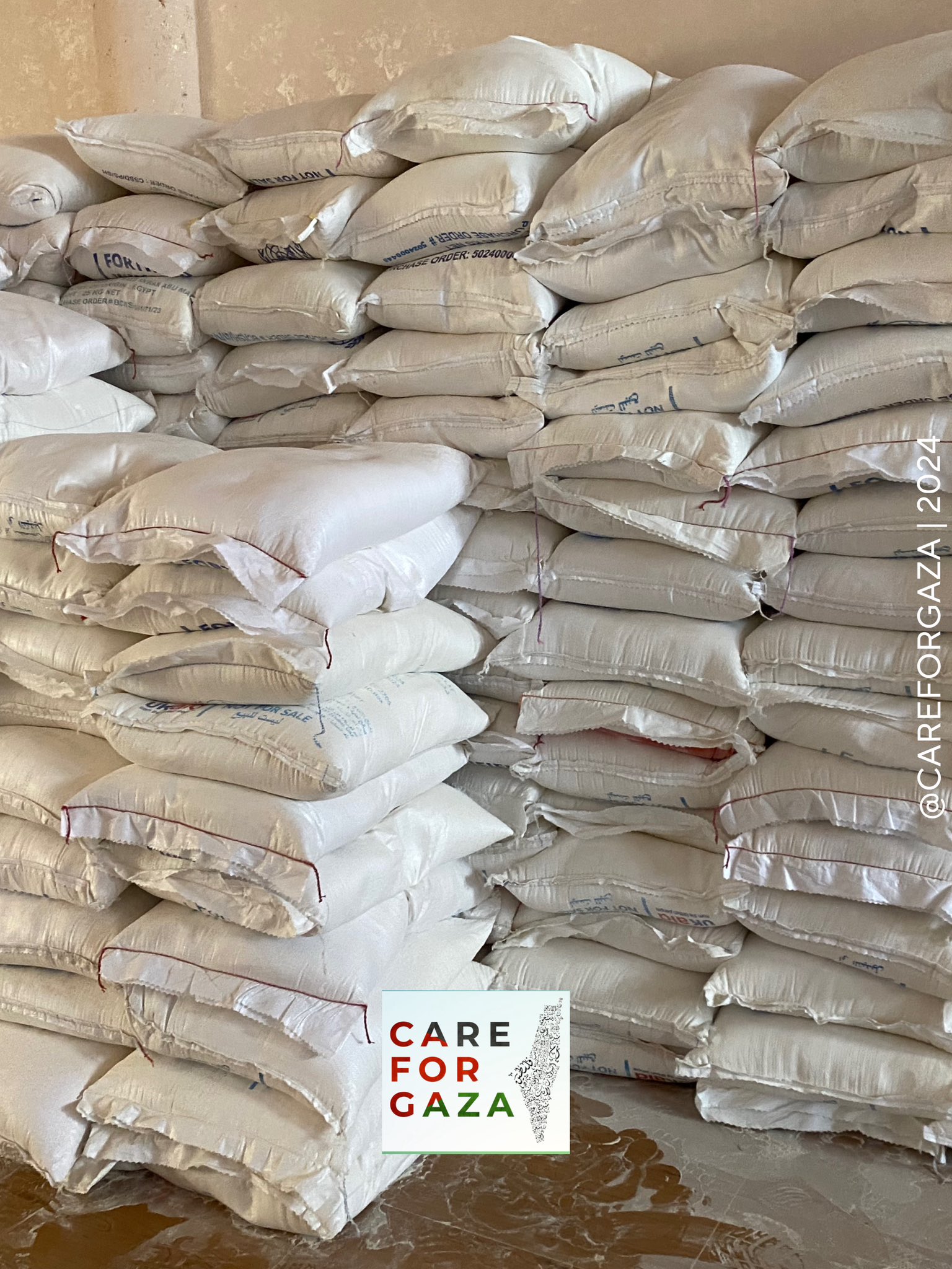 200 Flour Bags Secured for Displaced Gaza Families