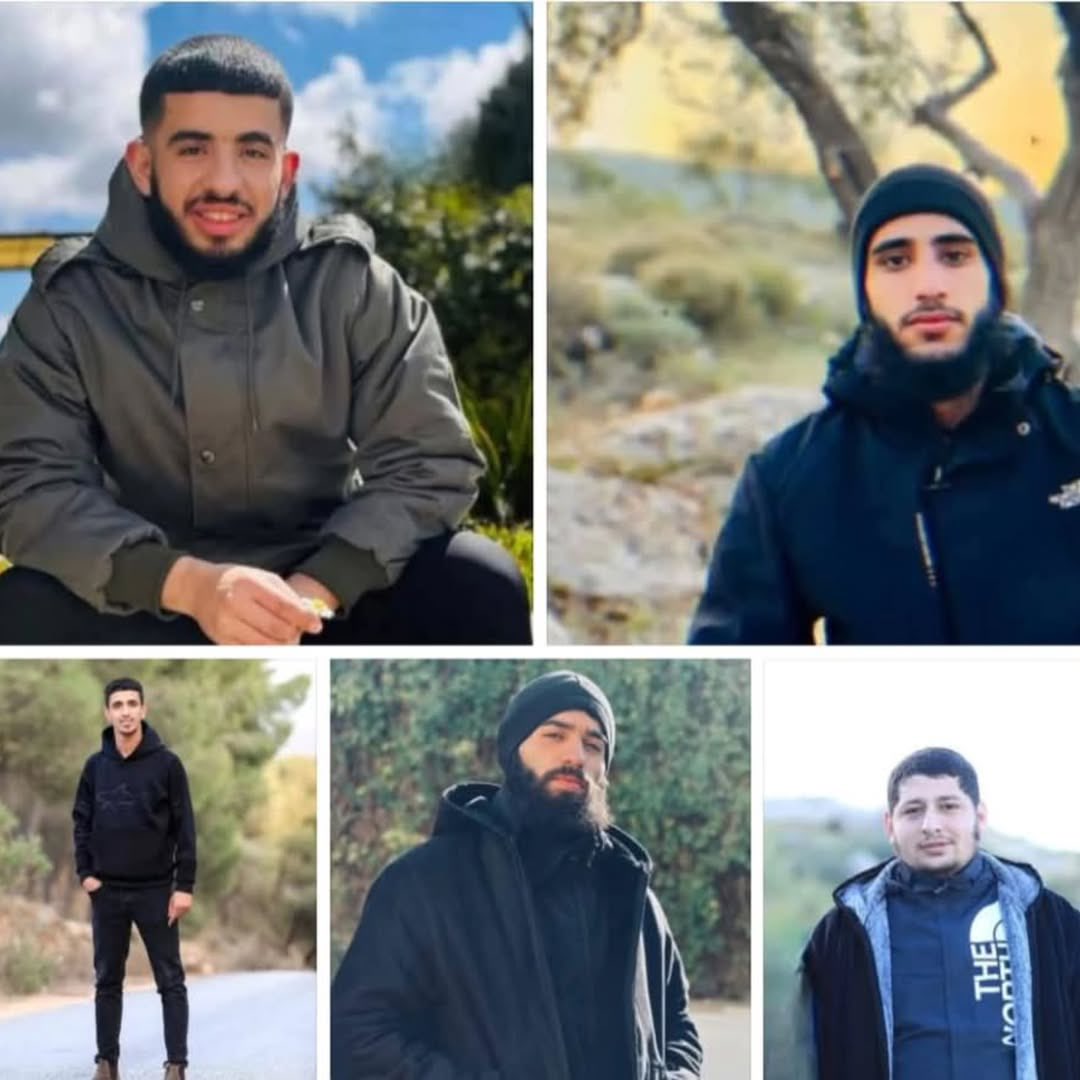 Five young men killed in clash with Israeli army