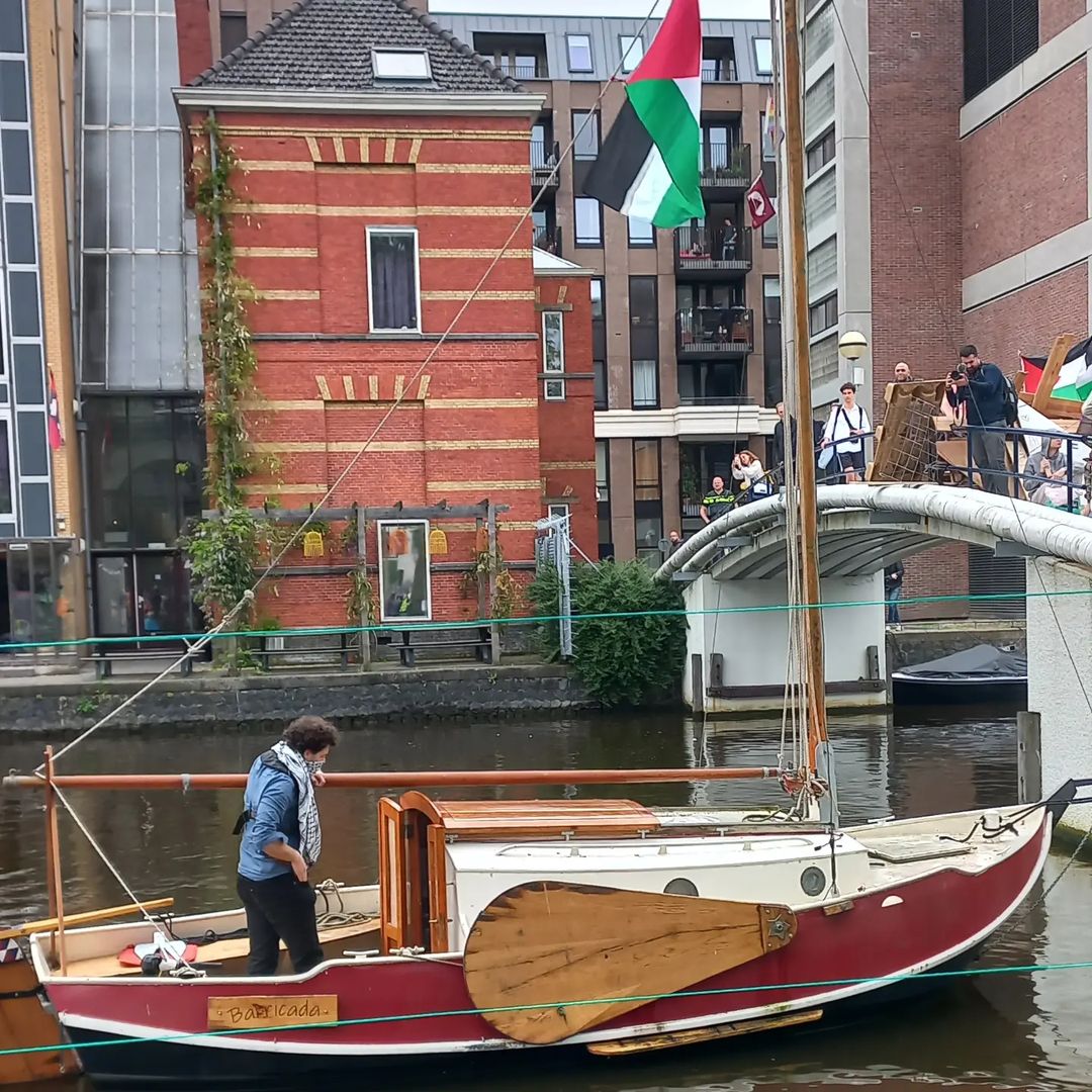 Gaza Solidarity Encampment Spotted at Amsterdam University