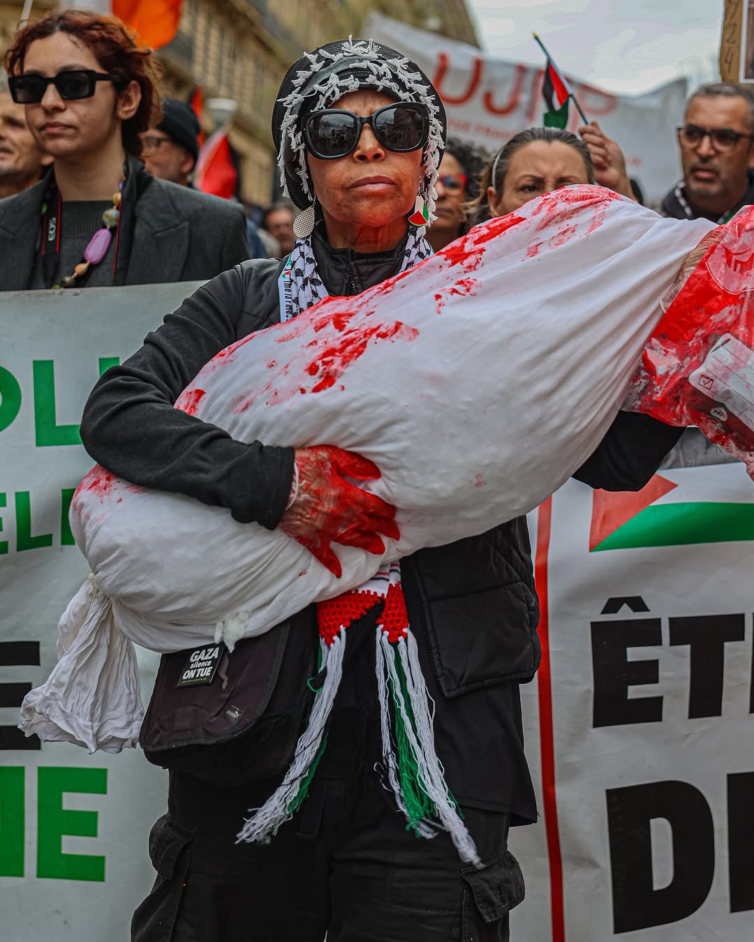 Activists march in Marseille against Israeli actions in Gaza